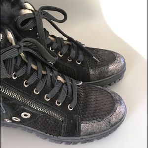 La Thuile Fur Cuff Ankle Boot Warm Sneaker 37